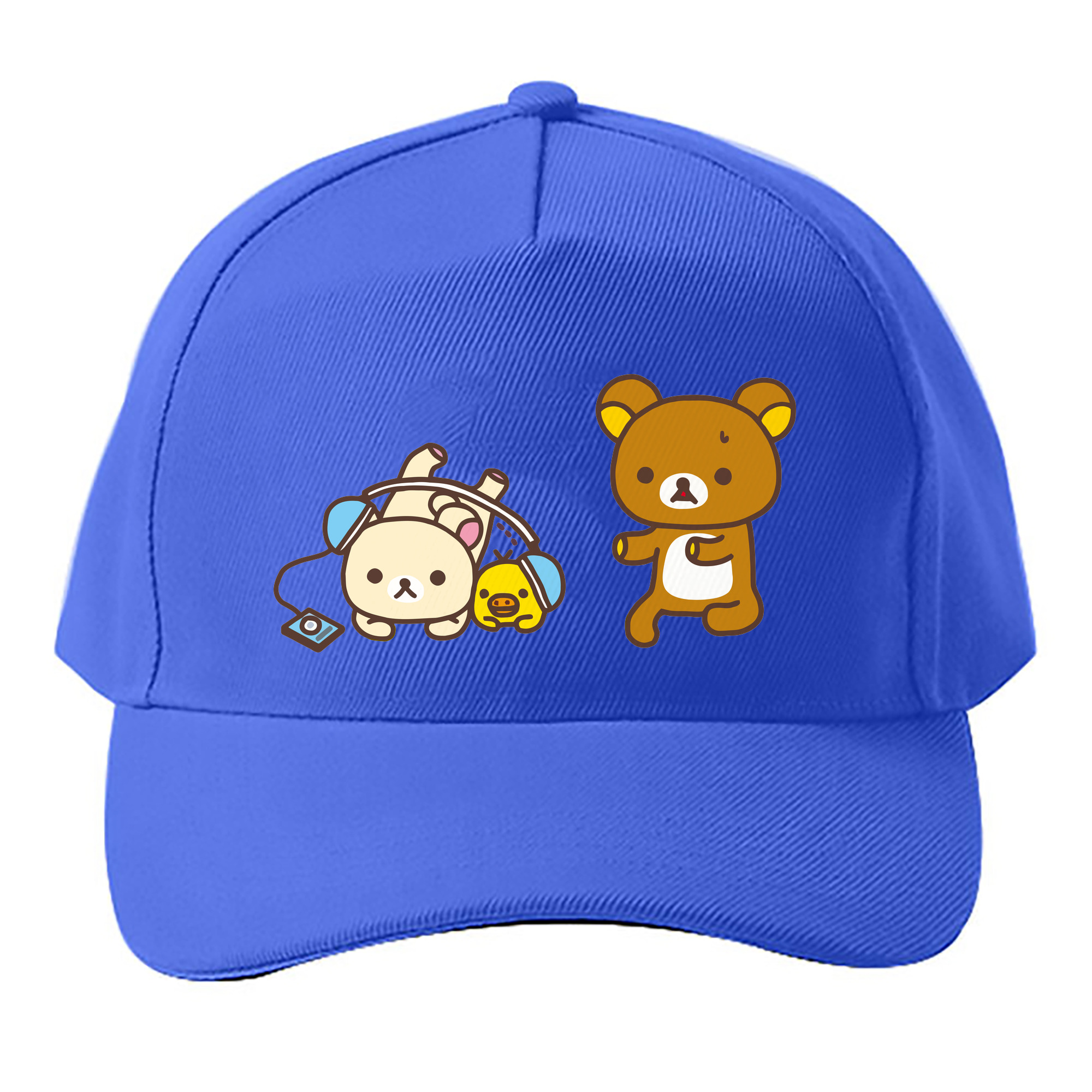 （画像用） リラックマ リラックマ キイロイトリ Rilakkuma Korilakkuma Kiiroitori ベースボールキャップ 綿100％ 男女兼用 帽子 スポーツ